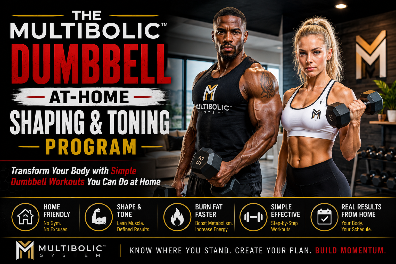 The Multibolic™ Dumbbell At-Home Shaping & Toning Program